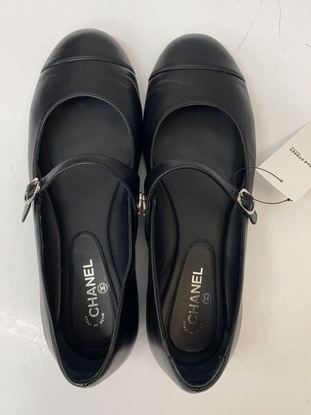 CHANEL(シャネル) / シューズ/36.5/BLK/レザー/G38897 | 中古品の販売
