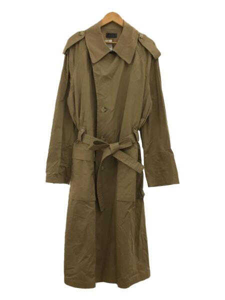 Cotton Twill Big TrenchCargo Pocket Coat