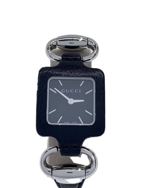 GUCCI(グッチ) / スクエアフェイス/クォーツ腕時計/アナログ/レザー
