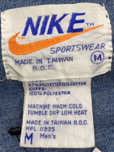 NIKE(ナイキ) / 70s/トラックジャケット/M/ポリエステル/ネイビー/Made 