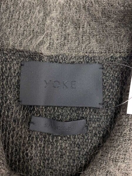 YOKE(ヨーク) / 24AW/BRUSHED MOHAIR KNIT SHIRT/2/モヘア/KHK 