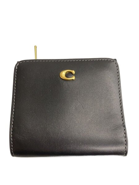 COACH(コーチ) / 2つ折り財布/レザー/BLK/レディース | 中古品の販売