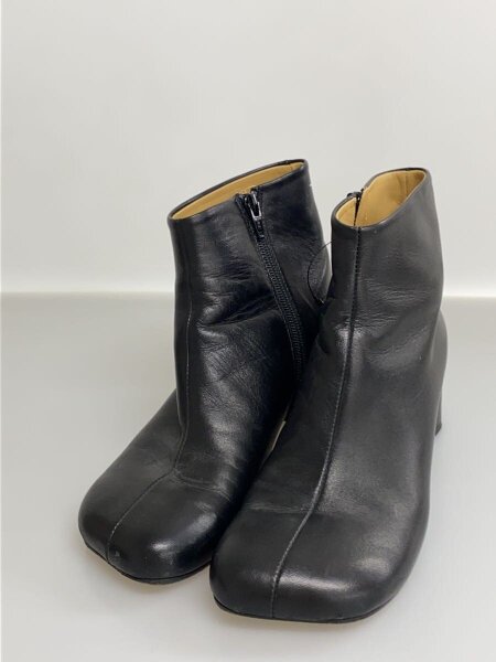 MM6 アナトミックアンクルブーツ　7cm 36 MM6(エムエムシックス) / アナトミック/アンクル/ブーツ/37/BLK/レザー
