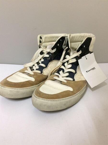 BALENCIAGA(バレンシアガ) / 切替ハイカットスニーカー/41/ベージュ 