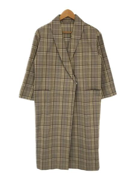 Nano Universe ナノユニバース チェックダブルロングコート Nl91cot014kk 38 グレー セカンドストリート 衣類 家具 家電等の買取と販売ならセカンドストリート お問い合わせ番号 2329260272018