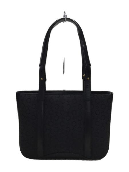 セリーヌCELINEトートバッグ黒マカダム柄キャンバス✖️レザー 式典にも CELINE セリーヌ マカダム トートバッグ