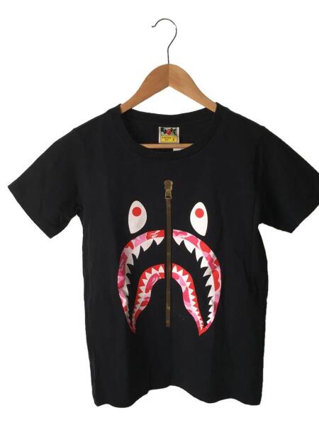 A BATHING APE(アベイシングエイプ) / シャーク/Tシャツ/S/コットン/黒  