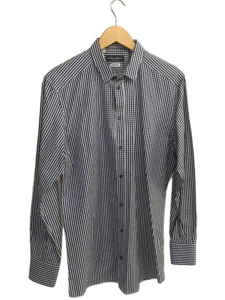 Dolce & Gabbana Gold 長袖シャツ 16/41 黒