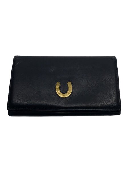 GUCCI(グッチ) / 長財布/ホースシュー/がま口/レザー/ブラック 