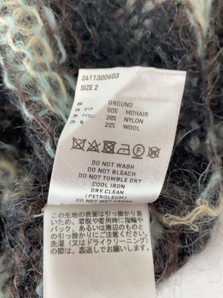 SUGARHILL(シュガーヒル) / MOHAIR STRIPE PULLOVER/2/モヘア/マルチ