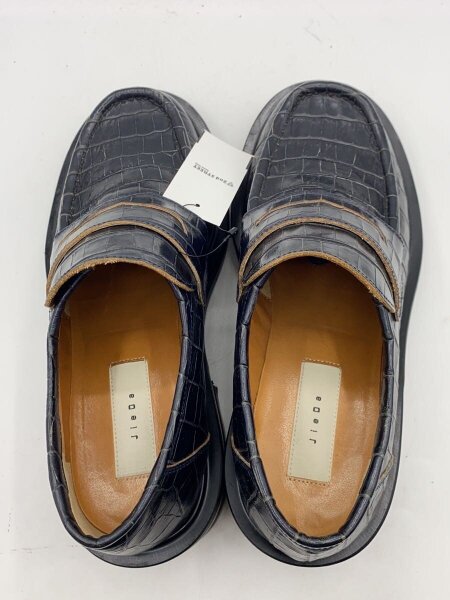 JieDa(ジエダ) / ローファー/41/BLK/LEATHER LOAFERS/クロコ型押し