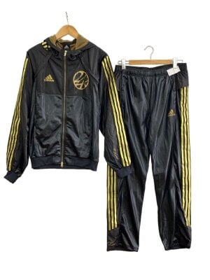 adidas(アディダス) / ジャージ/黒金/セットアップ/S/ポリエステル/BLK