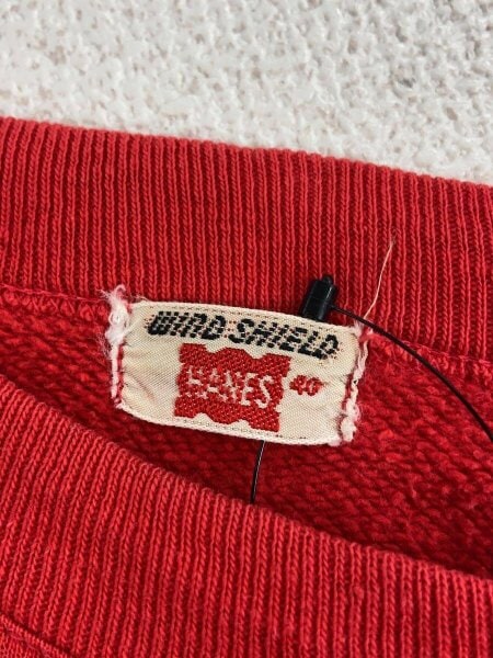 Hanes / 40s/スウェット/40/コットン/RED/無地// Hanes(ヘインズ) / 40s/スウェット/40/コットン/RED/無地// | 古着の