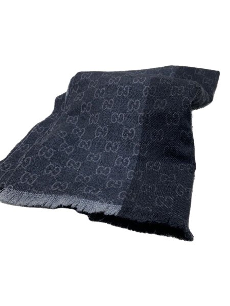 GUCCI / マフラー/ウール/GRY/メンズ GUCCI(グッチ) / マフラー/ウール/GRY/総柄/メンズ/200882 387570