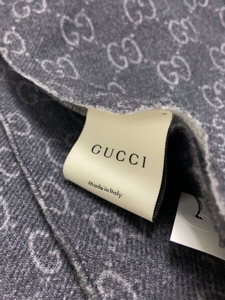 GUCCI(グッチ) / マフラー/ウール/GRY/総柄/メンズ/200882 387570