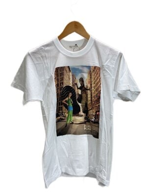イッセイミヤケ ホワイトレーベル プリーツ加工 総柄 Tシャツ【中古】 PLEATS PLEASE ISSEY MIYAKE（プリーツプリーズイッセイミヤケ）の古着