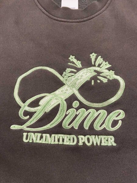 Dime(ダイム) / Cursive Power Crewneck/スウェット/M/コットン/KHK 