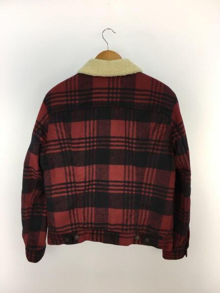 リーバイス　Levi's ボアジャケット　赤チェック　メンズＭ