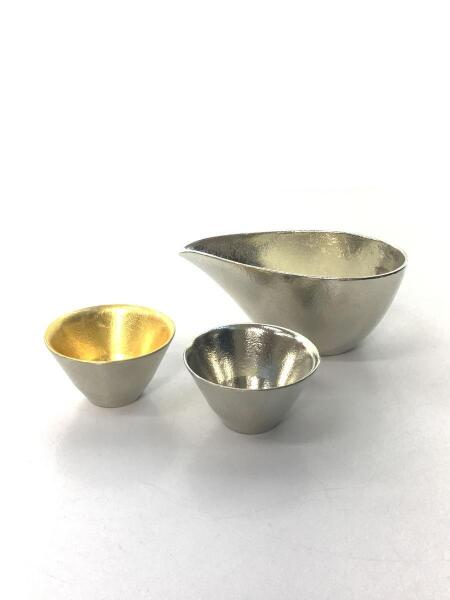 能作(ノウサク) / グラス/3点セット/SLV/酒器セット/錫製 | 中古品の 
