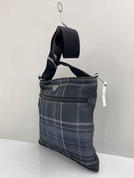 PRADA(プラダ) / ショルダーバッグ/ナイロン/グレー/チェック | 中古品 