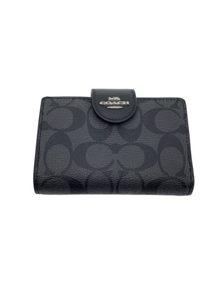 新品　COACH　折り財布　メンズ　ブラック 新品）コーチ COACH メンズ用折り財布 ブラック 新品】COACH(コーチ