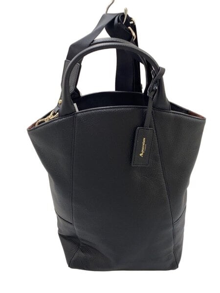 Aquascutum(アクアスキュータム) / ショルダーバッグ/レザー/ブラック 