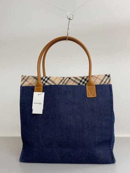 Burberry Blue Label デニム トートバッグ ブルー BURBERRY BLUE LABEL