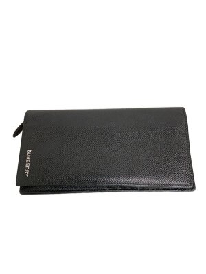未使用品⭐️BURBERRY 長財布 ブラック 牛革 BURBERRYの長財布検索結果|古着・中古品の通販サイト セカンド