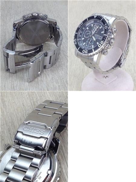 Seiko セイコーVELATURA 時計7T62-0KN0 稼働中。 7T62-0HD0 クロノ 