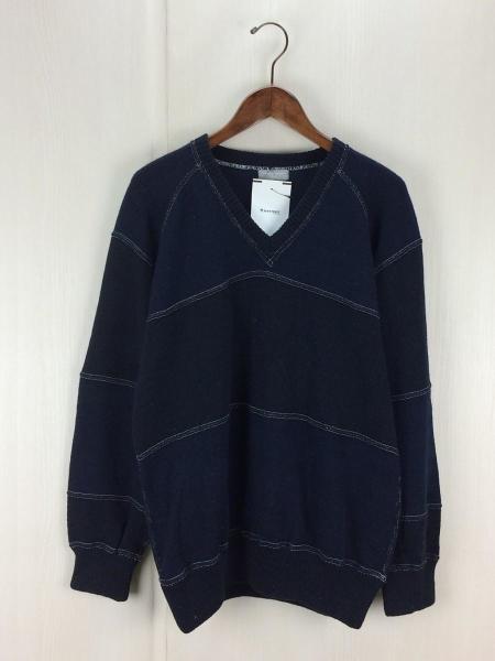 COMME des GARÇONS HOMME ブラウンセーター Vネック COMME des GARCONS