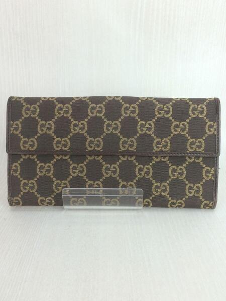 GUCCI(グッチ) / 長財布/GGキャンバス/キャンバス/ブラウン/総柄