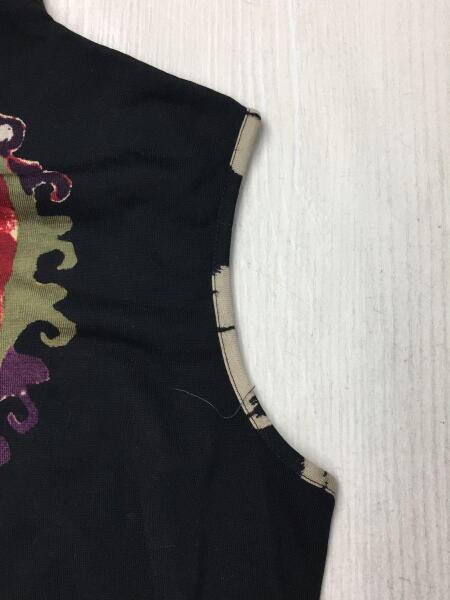 ETRO(エトロ) / ノースリーブワンピース/44/ウール/BLK/総柄/14-14680