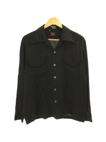 EVISU(エヴィス) / 長袖シャツ/40/レーヨン/BLK/無地/OLD HAMPSHIRE 