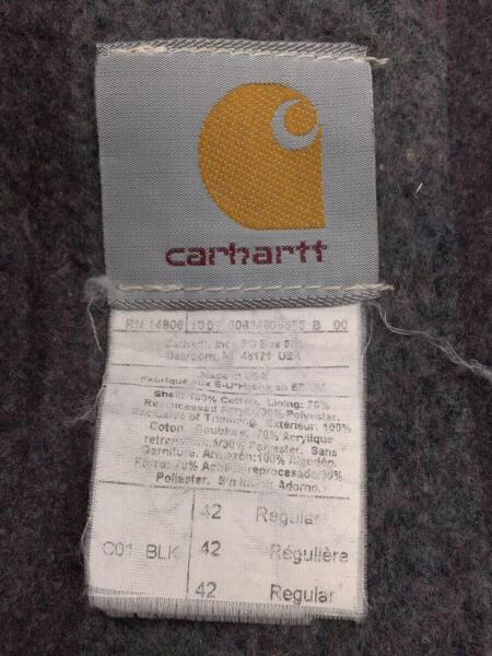 Carhartt(カーハート) / カバーオール/42/コットン/BLK/USA製/ブラック