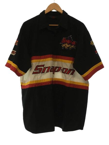 Snap-on(スナップオン) / 半袖シャツ/XL/コットン/ブラック/ボタン1つ 