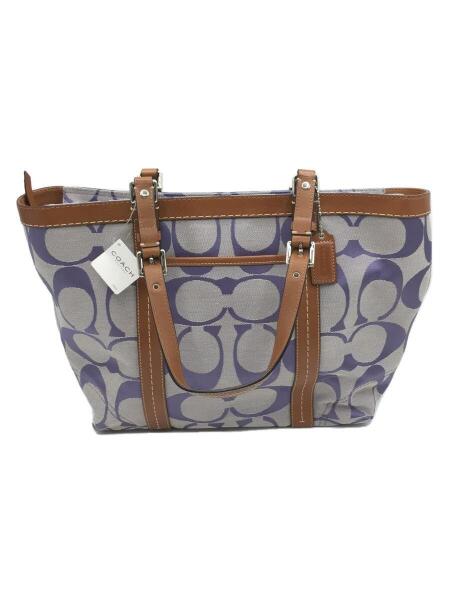 COACH(コーチ) / トートバッグ/シグネチャー/レザーコンビ/キャンバス