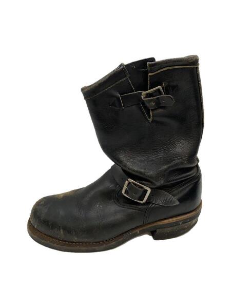 よなりこ様　Chippewa ブラック エンジニアブーツ 6E 激レア【CHIPPEWA】99953 エンジニアブーツ 6E コードバン 黒 - メルカリ