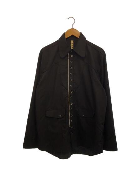 T19054 kooi 24SS EXCESS WESTERN SHIRT 黒2 KOOI(コーイ) / EXCESS WESTERN SHIRT/2/ポリエステル/ブラック/24KO