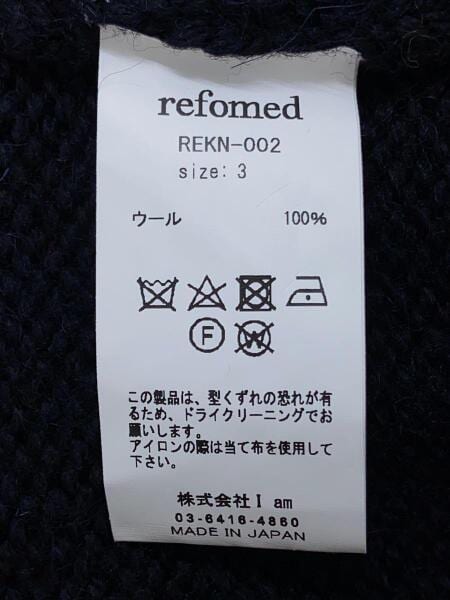 refomed(リフォメッド) / 23AW/STADIUM KAUCHIN KNIT/ブルゾン/3 