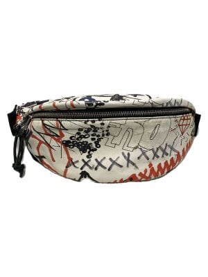 Maison Margiela◇ウエストバッグ/レザー/WHT/無地/S35WB0077 P3038