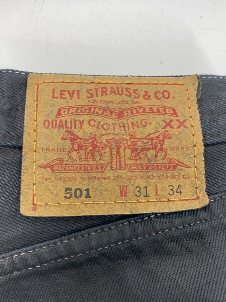 Levi’s / Vintage/90s/USA製/ペンキ加工/ブラックデニムパンツ/31×34/ブラック Levi's(リーバイス) / Vintage/90s/USA製/ペンキ加工/ブラックデニム