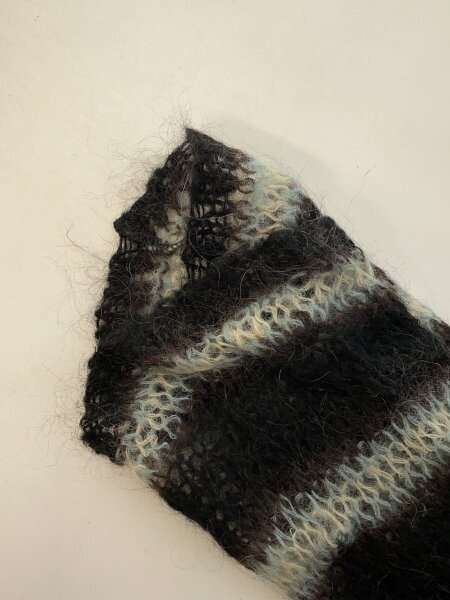 SUGARHILL(シュガーヒル) / MOHAIR STRIPE PULLOVER/1/モヘア/ブラック