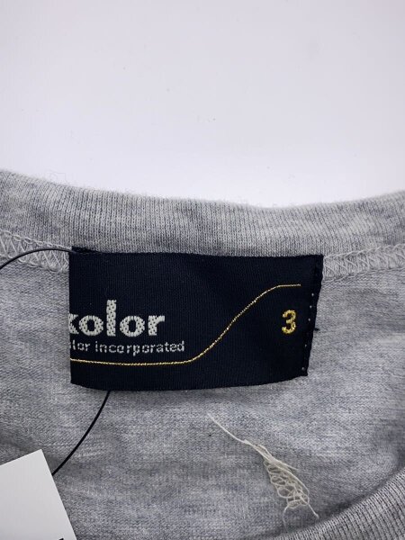 kolor(カラー) / 25SS/スタッズTシャツ/3/コットン/グレー/25SCM 