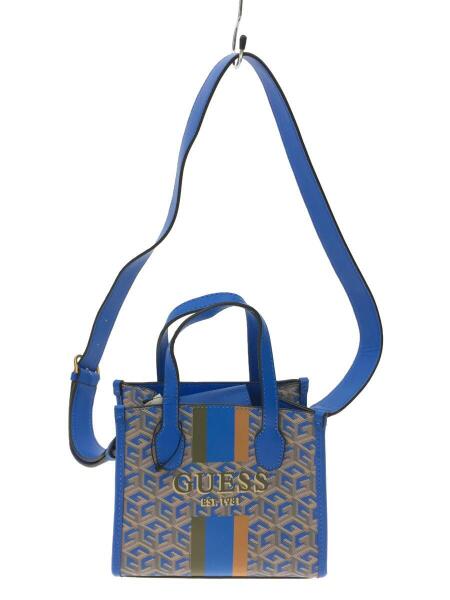 ゆう ゲス バッグ ショルダーバッグ GUESS(ゲス) / ショルダーバッグ/PVC/BLU/総柄/SC866576 | 中古品の