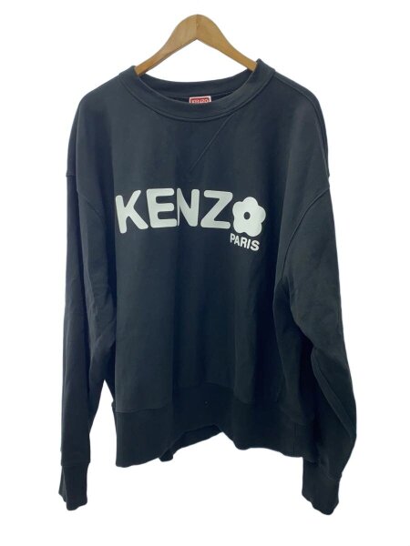 花 kenzoロゴ画像 KENZO ケンゾー フラワーロゴスウェット XL コットン