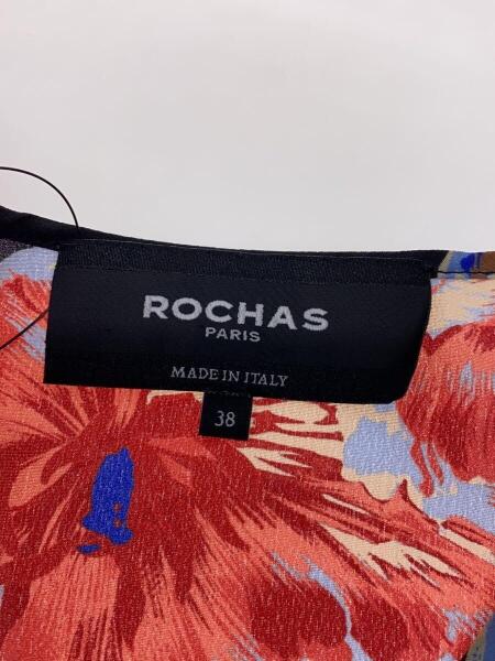 ROCHAS(ロシャス) / 長袖ブラウス/38/シルク/BLK/総柄 | 古着の販売  