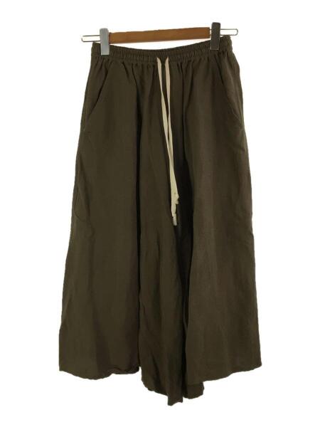 BISHOOL(ビシュール) / Linen Rayon 袴 pants khaki/袴パンツ/FREE 
