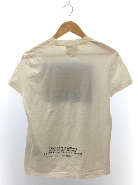 PRADA プラダ 新品同様 ロゴ入り Tシャツ クリーム色 PRADA(プラダ) / プリントTシャツ/EXITICECREAM/白タグ/S/コットン/WHT