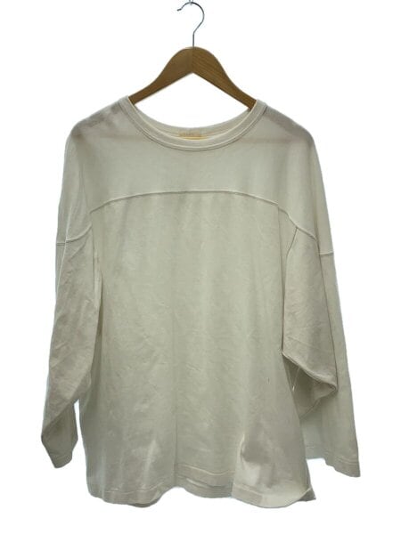 COMOLI(コモリ) / フットボールtシャツ/長袖Tシャツ/3/コットン/WHT 