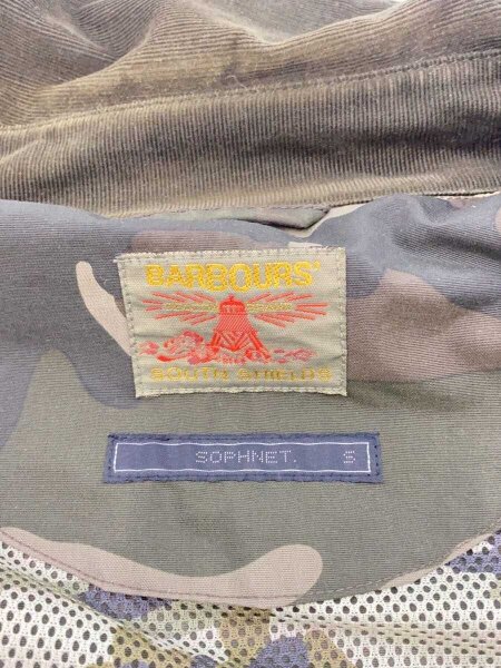 Barbour / ジャケット/S/ナイロン/KHK/カモフラ/SOPH-150157/チャック/ボタン Barbour(バブアー) / ジャケット/S/ナイロン/KHK/カモフラ/SOPH-150157